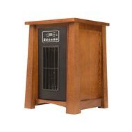 Haier 3 Setting Infrared Heater w/Oak Finish &amp; Remote, 1500W 5100BTU, HHC15CPCV N4