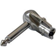 GLS Audio 1/4" Right Angle Plugs TS Mono Flat Low Profile Pancake Style for Speaker Cables, Patch Cables, Snakes...