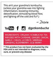 Kidney Liver Lung Tonic with Organic Kombucha Tea Extract by Getkombucha - (1-2 Month Supply). N5