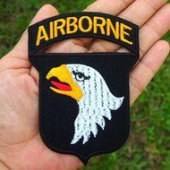 101st Airborne Divisions Screaming Eagle Army Military United States Team Jacket Uniform Patch Sew Iron on Embroidered...