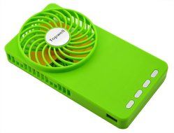 Topwell Ultra-thin Rechargeable Hand-Held Mini Fan with Li-ion 18650 Rechargeable Battery - Black N2