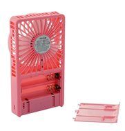 Topwell Ultra-thin Rechargeable Hand-Held Mini Fan with Li-ion 18650 Rechargeable Battery - Black N4