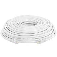 Cmple - RJ45 CAT5 CAT5E ETHERNET LAN NETWORK CABLE -75 FT White N2