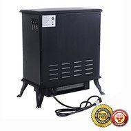 New Free Standing Electric 1500W Fireplace Heater Fire Flame Stove Wood Adjustable N3