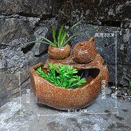 FEI&amp;S Ceramic fountain water humidifier crafts water views furnished decoration Home Office ornaments ,24.52123CM...