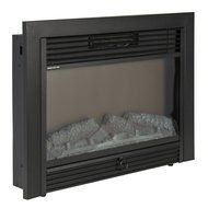 Best Choice Products SKY1826 Embedded Fireplace Electric Insert Heater Glass View Log Flame Remote Home, 28.5"