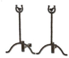 Big Sky Carvers Lucky Horse Andirons Set of 2