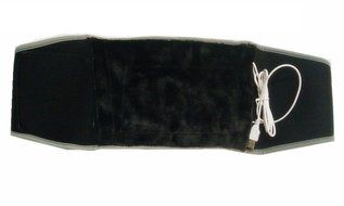 Portable Usb Heating Pad Waist Belt for Cold Weather Women Girls Tummy Belly Warmer (Black) N2