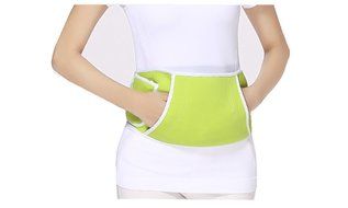 Portable Usb Heating Pad Waist Belt for Cold Weather Women Girls Tummy Belly Warmer (Black) N4