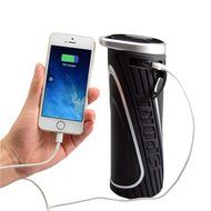 Blue ear&reg; W5 Power Bank Bluetooth Speaker IPX5 Waterproof 5W+5W Stereo Speaker (Black) N4