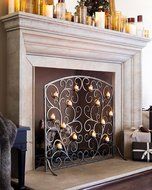 Balsam Hill Tea Light Fireplace Screen N4