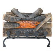 Pleasant Hearth 20" Natural Wood Electric Crackle Log with Grate, L-20WG Hottest Items Now