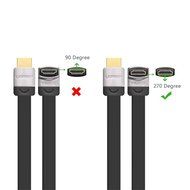 Ugreen Premium High Speed HDMI Cable with Ethernet Right Angle 270 Degree Up Supports 3D and Audio Return Compatible... N2