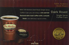 Tim Hortons Single Serve RealCup - Dark Roast Coffee Cups - 12 ct N6