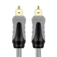 TNP Gold Plated Toslink Digital Optical Audio Cable (10 Feet)