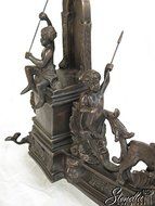 Outstanding Bronze Neo Classical Fancy Fireplace Andiron Fender Model JI-A4296AC ~ New N6