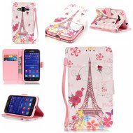Samsung Galaxy Core Prime Case,Yaheeda [3D Colored Drawing] [Flip Fit] Premium PU Leather Card-Slots Cash-Slots... N18