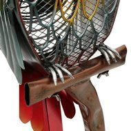 Decorative Table Fan - Mini Parrot Design - Handcrafted Steel N3