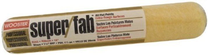 Wooster Brush R243-18 Super/Fab Roller Cover, 1-1/4-Inch Nap, 18-Inch by Wooster Brush