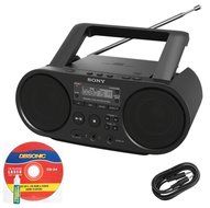 Sony Portable Full Range Stereo Boombox Sound System with MP3 CD Player, AM/FM Radio, 30 Presets, USB Input, Headphone... N2
