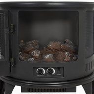 Portable Electric Fireplace Stove Heater Realistic Flame Corner Unit Modern - P2 N4