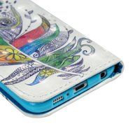 S6 Case,Samsung Galaxy S6 Case - Wallet 3D Effect Colorful Print Patterns Premuim PU Leather Soft TPU Inner Cover... N35