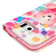 S6 Case,Samsung Galaxy S6 Case - Wallet 3D Effect Colorful Print Patterns Premuim PU Leather Soft TPU Inner Cover... N37