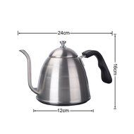Joyoldelf Stainless Steel Coffee Drip Kettle| Elegant Shaped Coffee Pot| Pour Over Cafetiere with Gooseneck Spout... N5