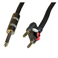 12 Gauge Speaker Cable with Banana and Quarter Inch(1/4") Connectors (6ft) N2