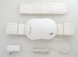 SPT AB-751 Vibrating Massager with Adjustable Belt, White, 1.2 Pound