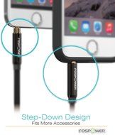 FosPower [4ft] 3.5mm Male to 3.5mm Male [AUX] Stereo Audio Cable - 24K Gold Plated Flat Tangle-Free Auxiliary...