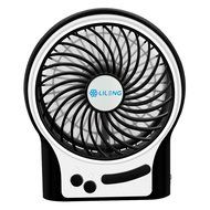 VersionTech Portable Fans Rechargeable Fans Mini USB Fans for Camping Car Office Desktop (3 Speeds, White) N2
