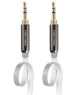 FosPower [4ft] 3.5mm Male to 3.5mm Male [AUX] Stereo Audio Cable - 24K Gold Plated Flat Tangle-Free Auxiliary... N4