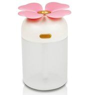 LIWUYOU Four Leaf Clover Mini Protable Colorful LED USB Humidifier Air Freshener for Home Office Color Red