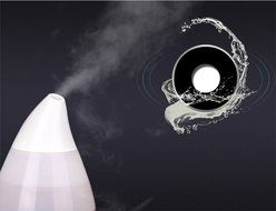 Qingsun Drip Shape Mini Car USB Essential Oil Diffuser Humidifier Car atomizer Air Refresher Purifier Filter(Blue) N10