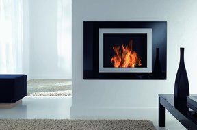 Ventless Ethanol Fireplace, Wall Mounted, Hanging or Recessed