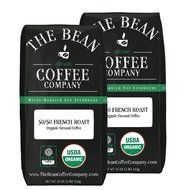 The Bean Coffee Company 50/50 French Roast, Ground, 16-Ounce Bags (Pack of 2) N2