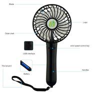 Anpress Portable Mini USB / Battery Fan Air Cooling Handheld Fan Palm-Leaf Fan Personal Cooling Fans with 18650... N2