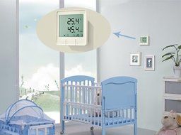 Digital Thermo-hygrometer Thermometer Temperature &amp; Humidity Monitor -White N3