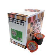 Double Donut Coffee Decaf Mocha Nut Fudge Flavored Coffee Single Serve Cups For Keurig K Cup Brewer (24 Count) N2