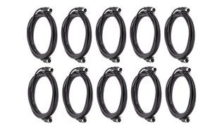C&amp;E 2 PCS, MIDI Cable with 5 Pin DIN Plugs, 10 Feet Black, CNE585437
