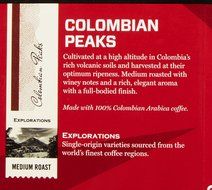 Eight O'Clock Coffee Colombian Peaks Coffee - K Carafe - 8 ct N2