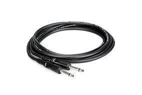 Hosa CPP-105 1/4 inch TS to 1/4 inch TS Unbalanced Interconnect Cable, 5 feet