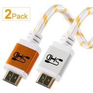 Super HD 4kx2k Ultra 2.0V HDMI Cable Support 3D, Ethernet, 1080P and Audio Return Channel(ARC), 50 Feet - Golden N3