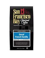 San Francisco Bay Coffee Ground, Decaf French Vanilla, 12 Ounce