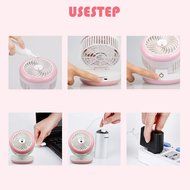 Geelyda Table Fan Portable Mini Misting Fan Humidifier USB Fan Cooling Mist Fan Rechargeable Humidifier Personal... N2