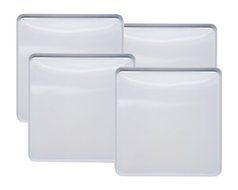 Set of 4 Burner Covers White