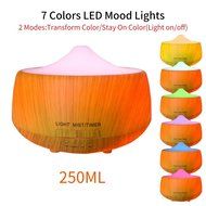 Aromatherapy Essential Oil Diffuser,Anskp 250ml Wood Grain Ultrasonic Cool Mist Whisper-Quiet Humidifier with... N6