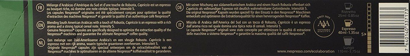 Nespresso OriginalLine Capriccio Capsules, 30 Count N2