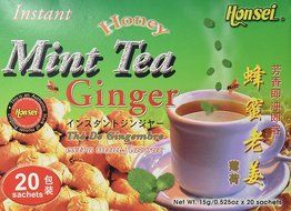 Honsei Instant MINT Ginger Honey Tea (20 Sachets) 15 G/0.525oz - Product of Singapore N2